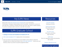Tablet Screenshot of my.supa.ac.uk